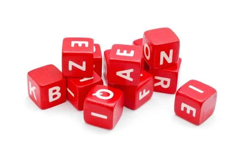 Cube letters Stock Photos