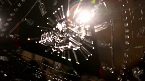 Cube of Light, man evolution - Creative technology, street visual art Stock Footage 95625689
