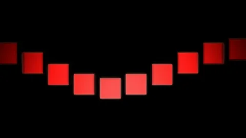 Cube line snake Stock Footage 99723874