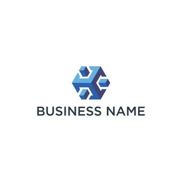 CUBE LOGO CONNECTED TECHNOLOGY EDITABLE Stock Illustration