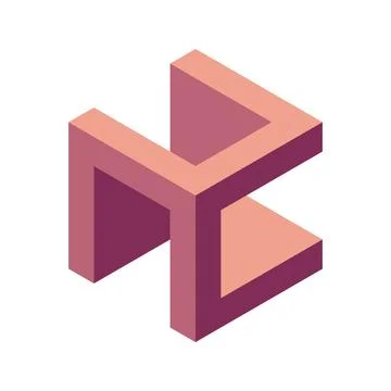 Cube logo, geometric vector design. Box logotype company, trendy techno emb.. Stockillustratie