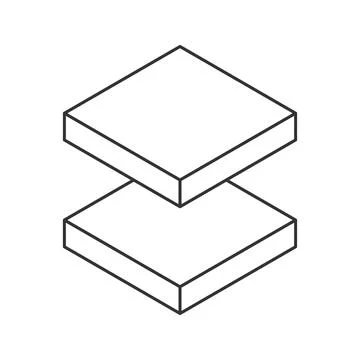 Cube logo, geometric vector design. Monochrome box logotype company, trendy.. Stock Illustration