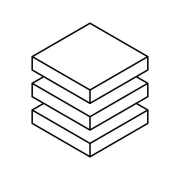 Cube logo, geometric vector design. Monochrome box logotype company, trendy.. Stock Illustration
