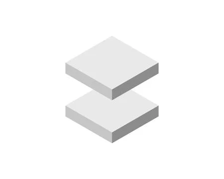 Cube logo, geometric vector design. Box logotype company, trendy technology e Stock Illustration