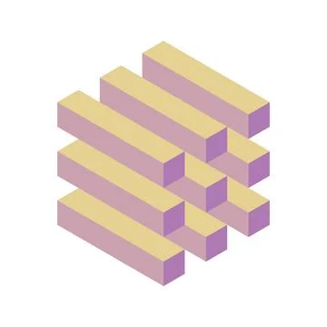 Cube logo, geometric vector design. Box logotype company, trendy techno emb.. Stock Illustration
