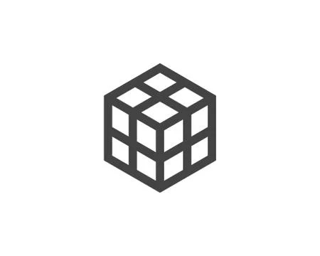Cube Logo Template vector icon イラスト素材
