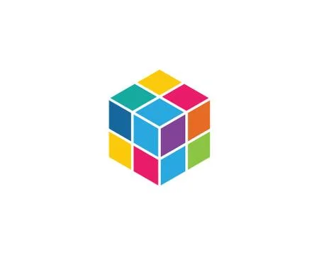 Cube Logo Template vector icon イラスト素材