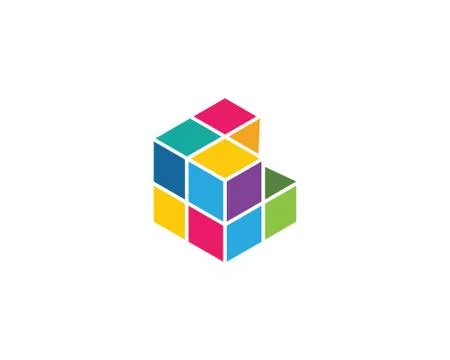 Cube Logo Template vector icon イラスト素材