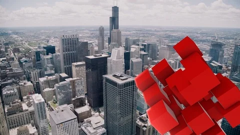 Cube Lower Thirds After Effects stock