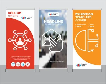 Cube, Mail bird, User roll up Stock Illustration