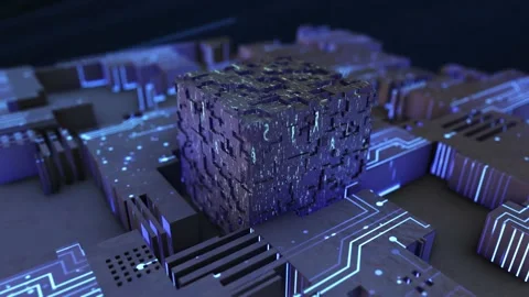 Cube Matrix 02 Video stock 167699650