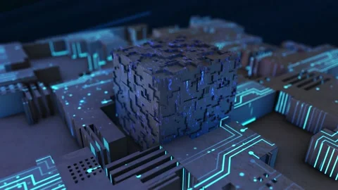 Cube Matrix 03 Stockbeeldmateriaal 167699648