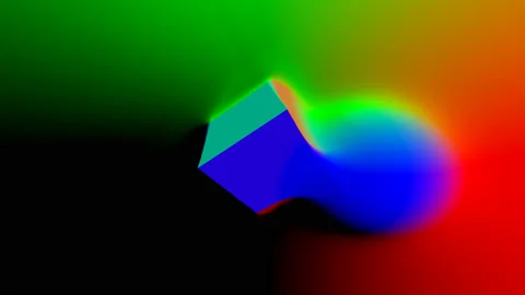 Cube Morph Grabbing Grasping Melding Molten Melting Surface Video stock 139741611