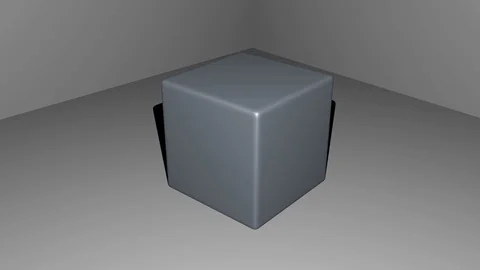 Cube morphing into interesting abstrac geometic shapes, color changing from Stock Footage 116990029