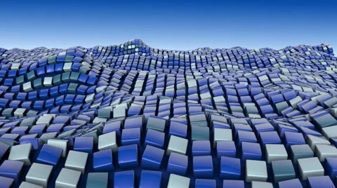 Cube Ocean Vídeo Stock 40723138