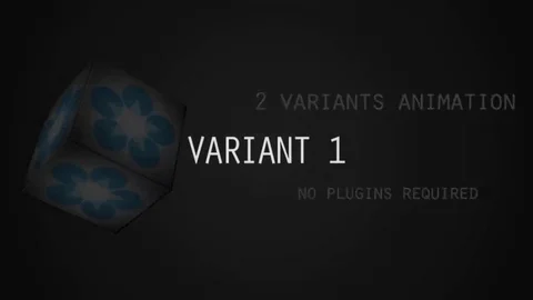 Cube Opener After Effects stock