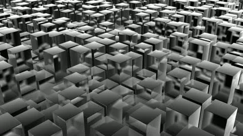 Cube pan metal Stock Footage 10864541