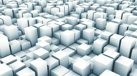 Cube pan white Stock Footage 10864655