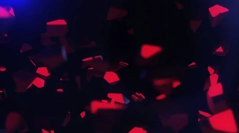 Cube Part destroy animation Background Stock-Footage 52425791