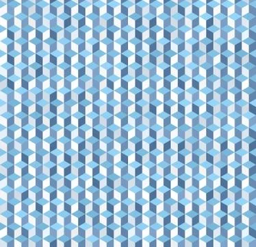 Cube pattern. Vector seamless geometric background Stock Illustration
