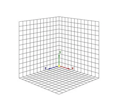Cube perspective grid three-dimensional. Vector isometric solid shapes Stock Illustration