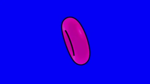 Cube pink bluebox cartoon 3d black outline torus animation Stock Footage 336961808