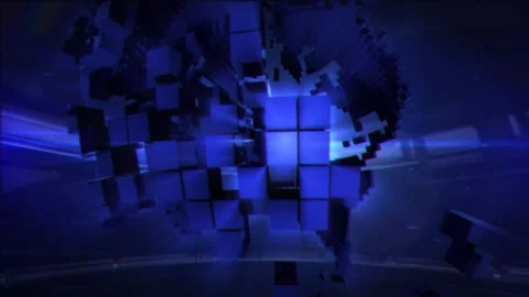 Cube Planet Australia Stock Footage 242007694