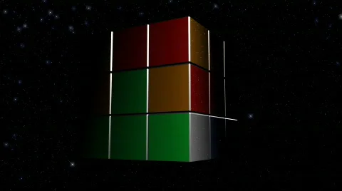 Cube to planet transformation Stock Footage 397716