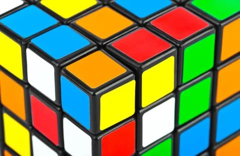 Cube puzzle background Foto stock