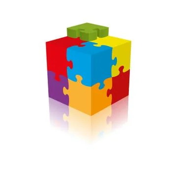 Cube Puzzle Stock Illustration