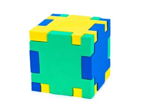 Cube puzzle Stock Photos
