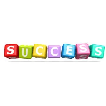 Cube puzzle success Stock Illustration