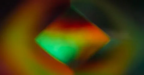 Cube radiance blur geometric background flare glow Stock Photos