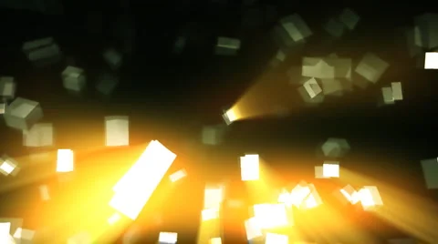Cube rains from light Video stock 909015
