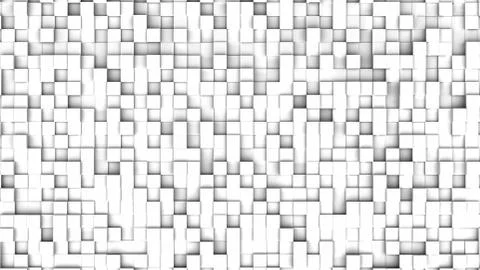 Cube random position 3d rendering Illustrazione stock