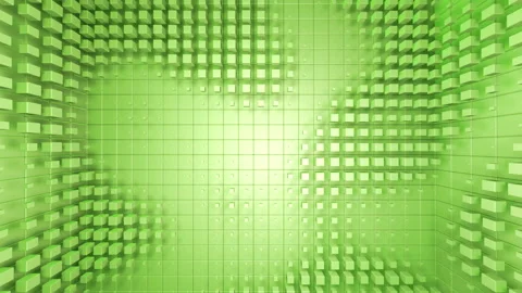 Cube Room Wall Tile Grid Abstract graphical background grade J Vídeo Stock 170966079