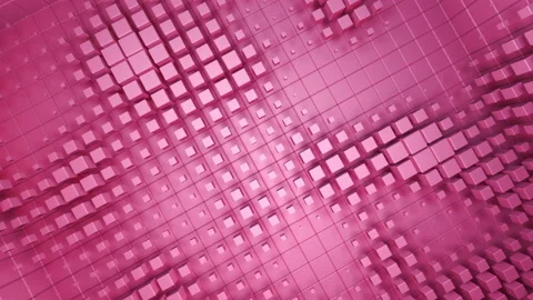 Cube Room Wall Tile Grid Abstract graphical background noise H Stock-Footage 171099654