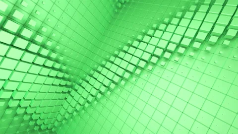Cube Room Wall Tile Grid Abstract graphical background wave A Stock Footage 171106270