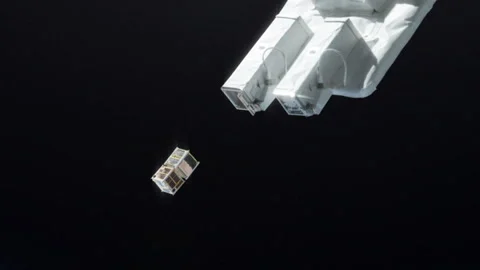 Cube Satellites Launch 動画素材 161784113