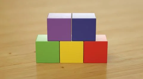 Cube Shape  blok Foto stock