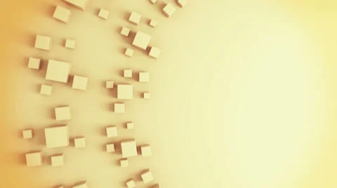 Cube shapes rotate 3d animation Stock Footage 68203149