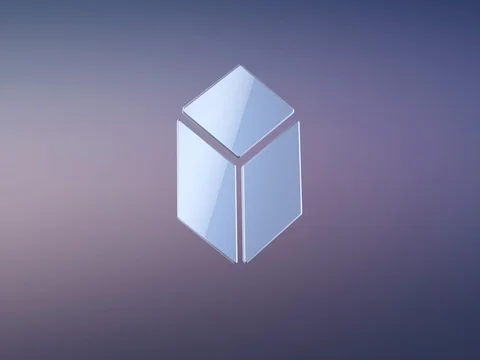 Cube Silver 3d Icon Stock-Footage 69805514