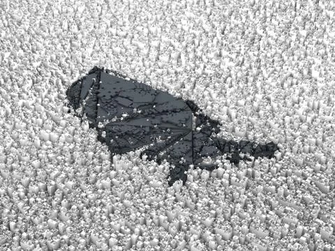 Cube Smart Data Technology, American Map Symbol Illustrazione stock