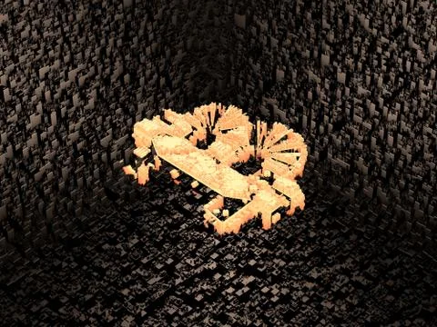 Cube Smart Data Technology, Bitcoin Symbol Stock Illustration