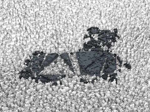 Cube Smart Data Technology, China Map Symbol 스톡 일러스트