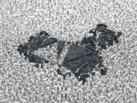 Cube Smart Data Technology, China Map Symbol Stock Illustration