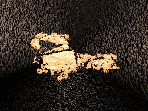 Cube Smart Data Technology, China Map Symbol Stock Illustration