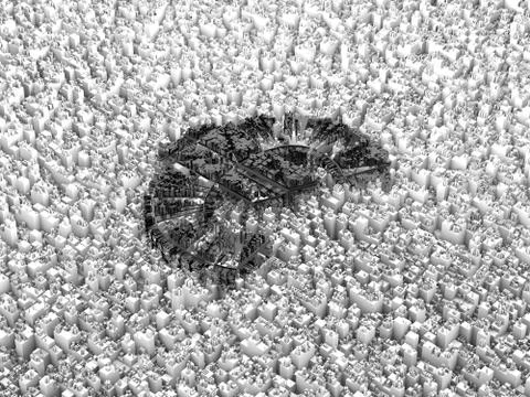 Cube Smart Data Technology, Euro Symbol Illustrazione stock