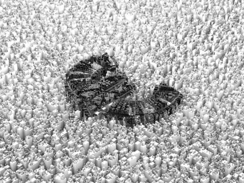 Cube Smart Data Technology, Euro Symbol Illustrazione stock