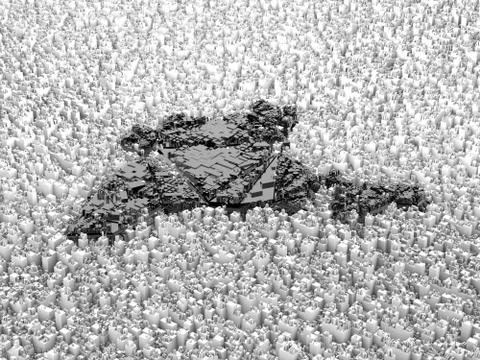 Cube Smart Data Technology, India map symbol 스톡 일러스트